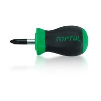 TOPTUL PH2 x 25mm Stubby Phillips Anti-Slip Screwdriver