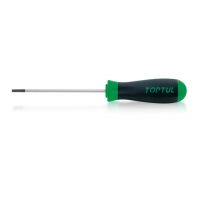 TOPTUL 3.5mm x100mm Slotted Anti-Slip Screwdriver