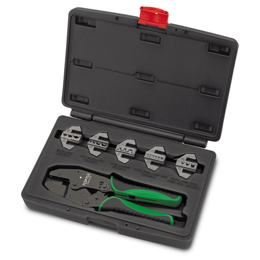 28054.jpg TOPTUL 6 Piece Ratchet Crimping Tool Set
