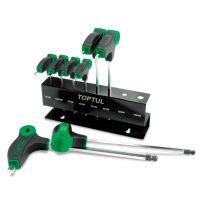 TOPTUL 8 Piece L-Type Ball End Hex Key Wrench Set