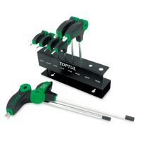 TOPTUL 8 Piece L-Type Hex Key Wrench Set
