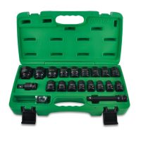 TOPTUL 27 Piece 1/2($) Dr. Flank Impact Socket Set