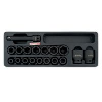 TOPTUL 18 Piece 1/2($) Dr. Impact Socket Set