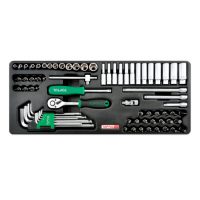 TOPTUL 72 Piece 1/4($) Dr. Socket Set