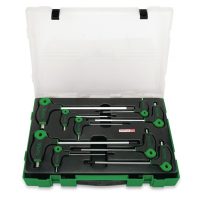 TOPTUL 9 Piece L-Type Straight Hex Driver Set