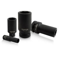 TOPTUL 1($) Dr. 6PT Flank Deep Impact Socket 32mm($)