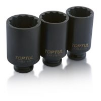 TOPTUL 1/2($) Dr. 12PT Deep Impact Socket 30mm