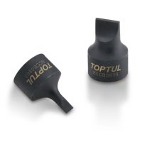 TOPTUL 1/4($) Dr. 4.5mm Slotted One-Piece Stubby Socket